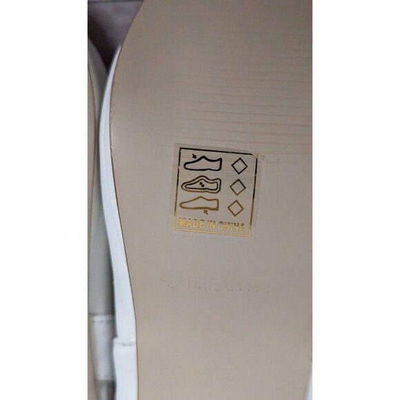 Dream Pairs Neina Womens Size 8 White Ankle Strap Chunky Block Slingback Heels - Picture 8 of 11